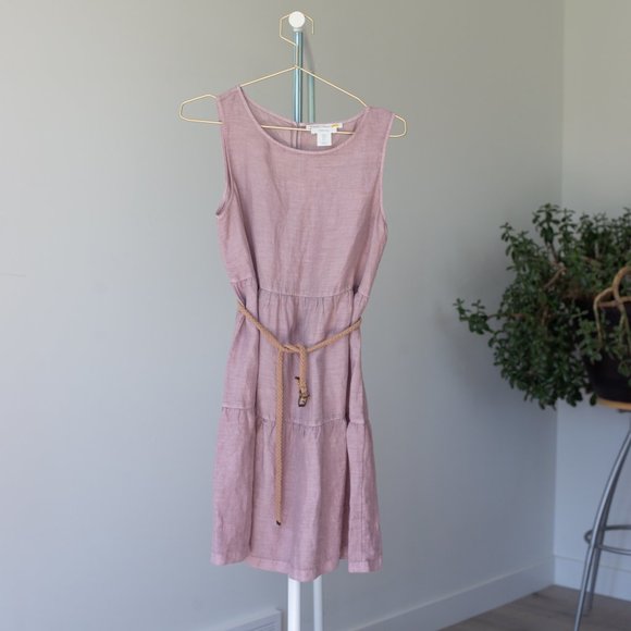 100% Linen Dress Mauve colour from C&C California - Picture 14 of 16